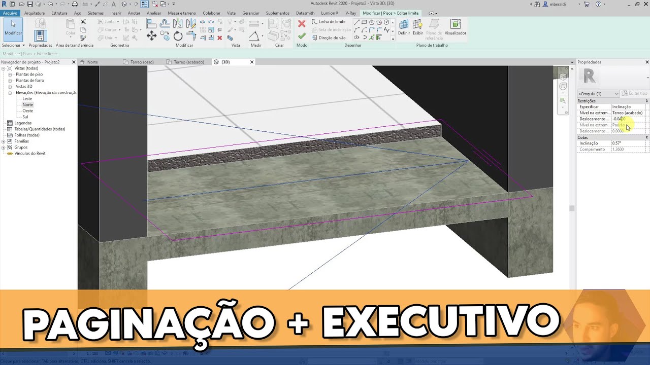 Paginação de Piso no Revit e Projeto Executivo