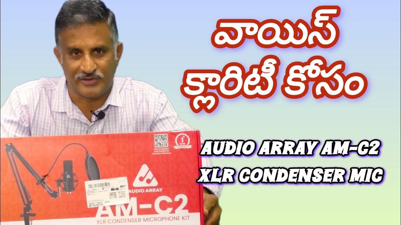 Audio Array AM-C2 XLR Condenser Microphone Kit