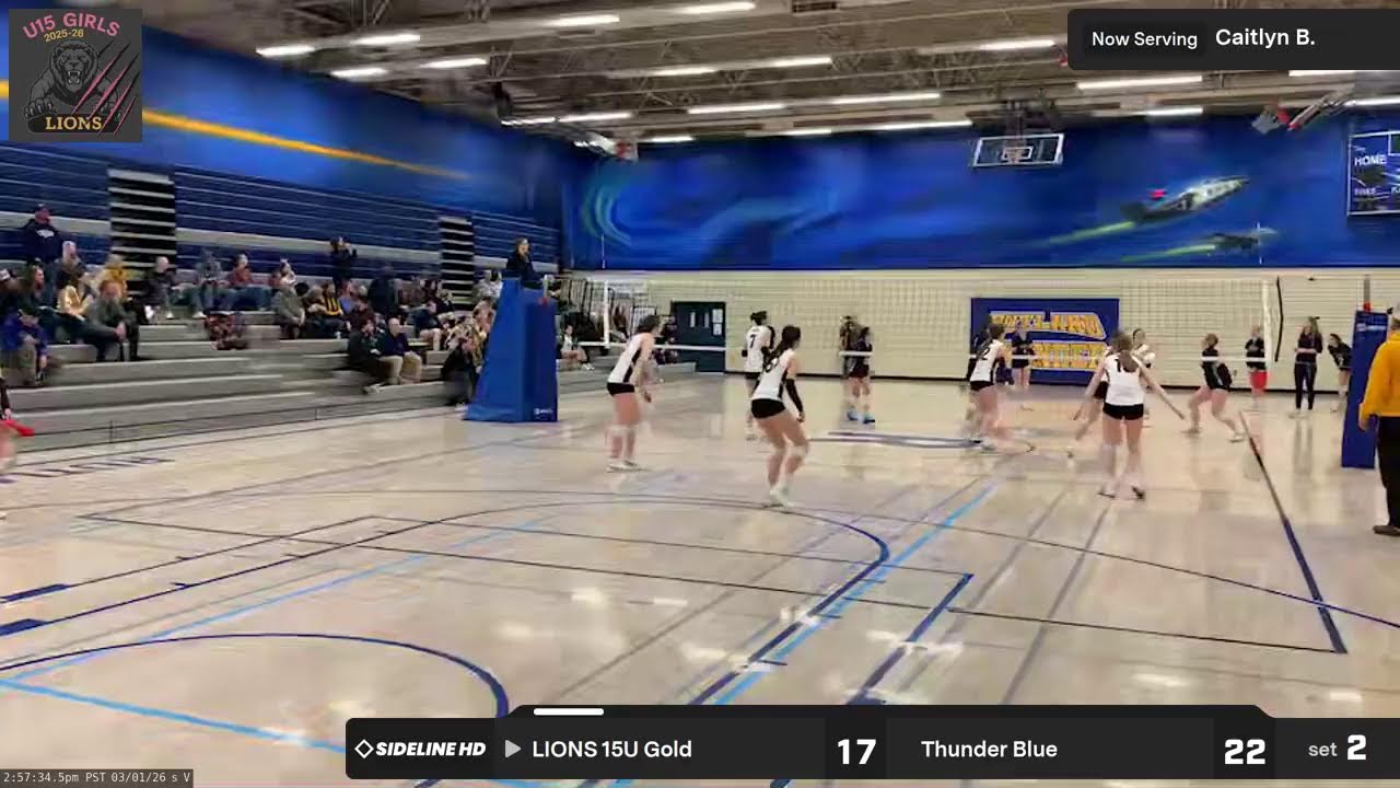 LIONS 15U Gold @ Thunder Blue (2026.03.01)