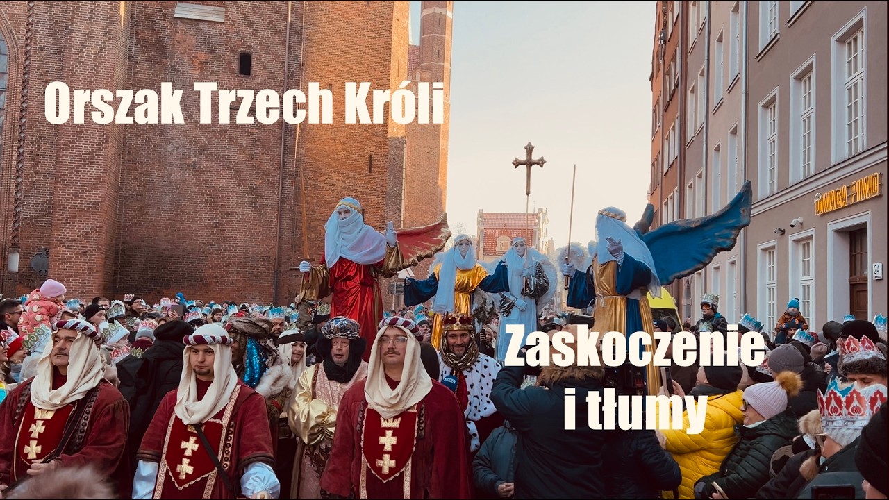 Gdańsk - Orszak Trzech Króli, Cały Pochód, Full Ceremony - Epiphany Citywalk 4K Walking Tour