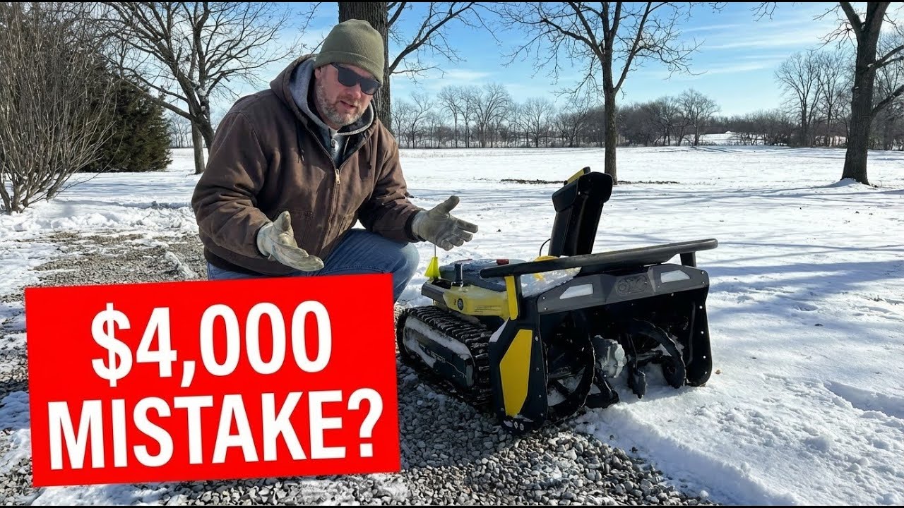 The $4,000 Mistake? Yarbo Robot Snow Blower vs. Gravel Driveway