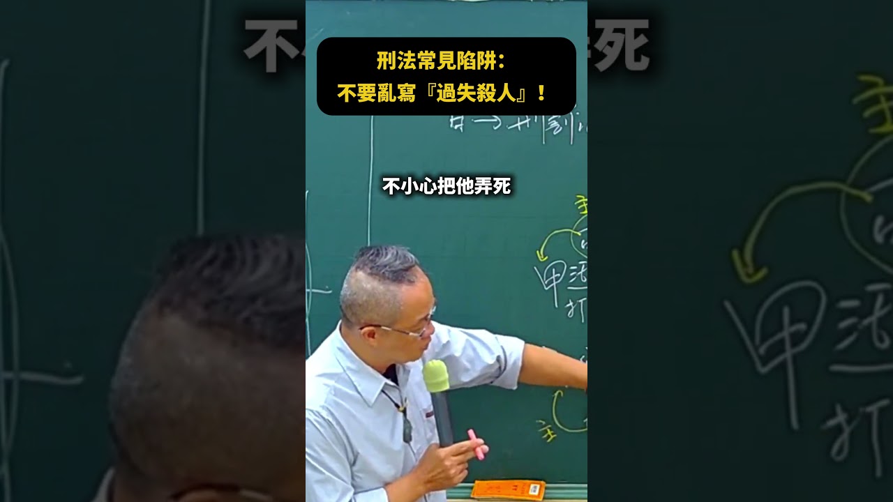 ⚖️ 【刑法重點｜故意 vs 過失】