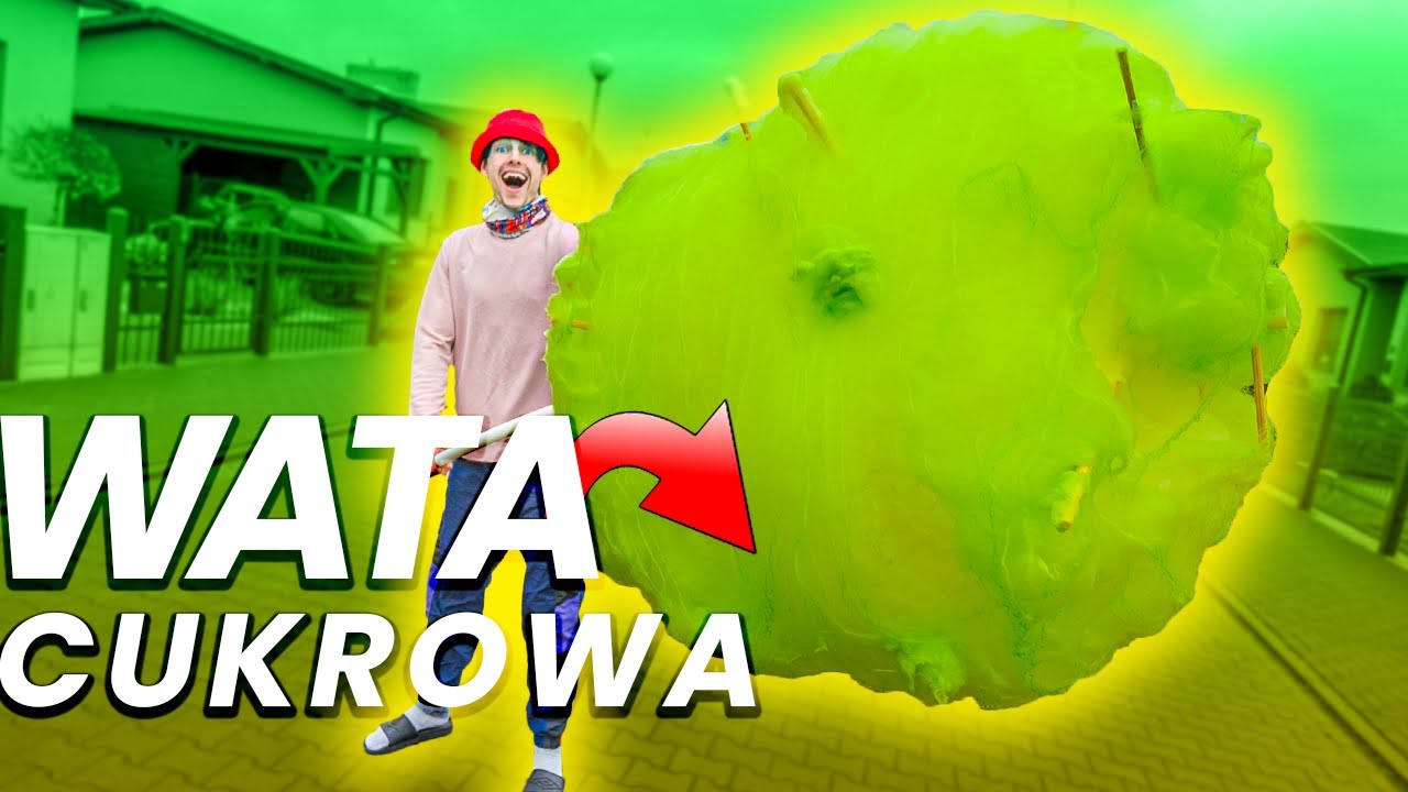 TO JEST NAJWIĘKSZA WATA CUKROWA KT&Oacute;RĄ WIDZIAŁEŚ! DIY