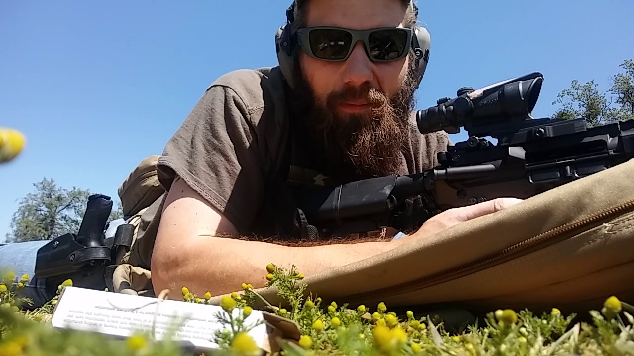 Shooting 324 yards on steel w/ 14.5 AR15 and ACOG TA31