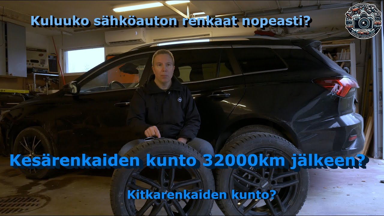 MG5 auton renkaiden kulutus