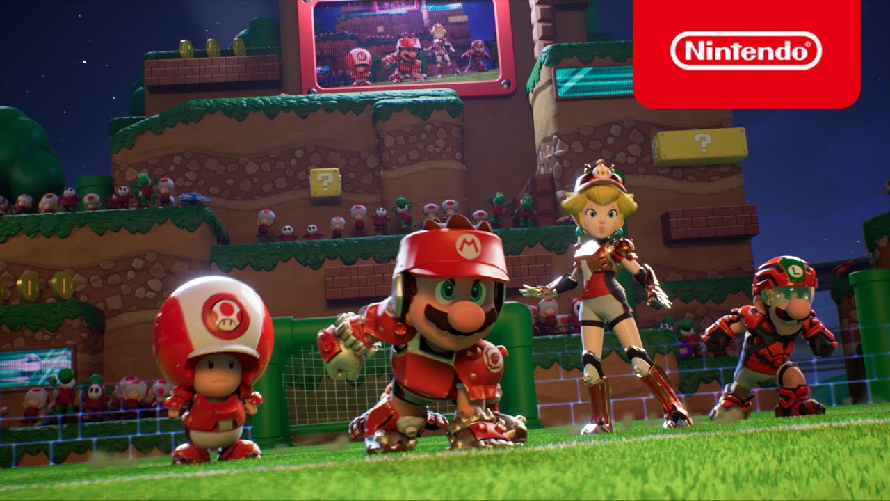 Riccardo Trevisani commenta una partita di Mario Strikers: Battle League Football (Nintendo Switch)