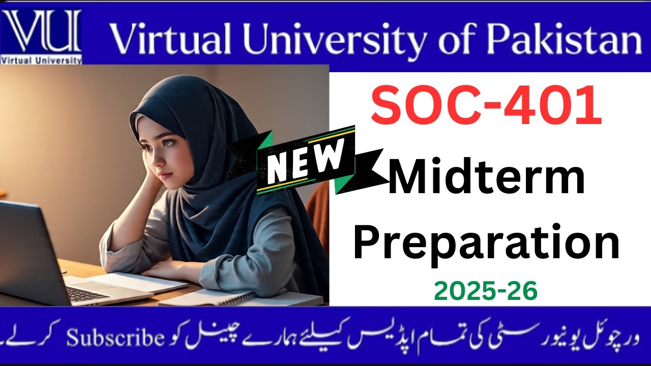 SOC 401 Midterm Preparation 2025-26