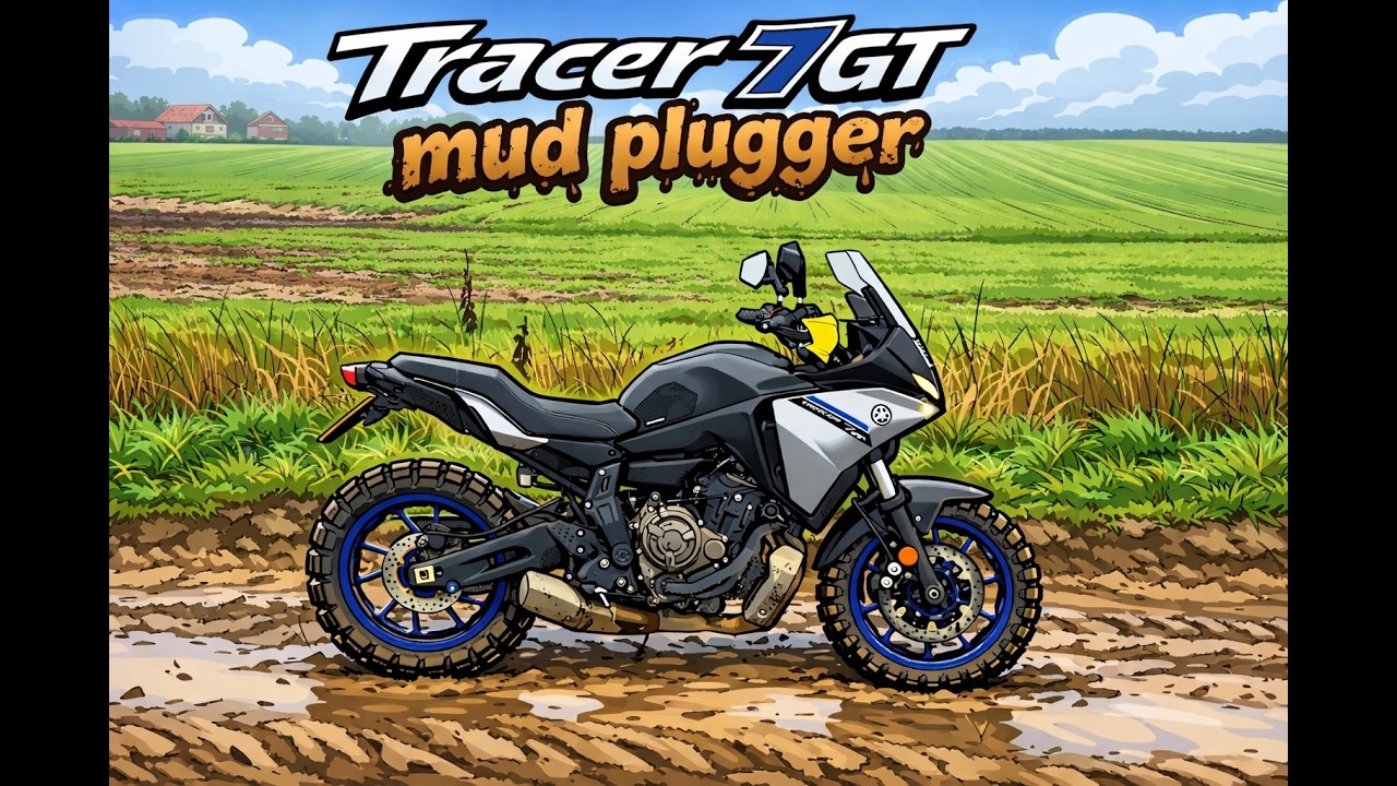 slipping and sliding on the little Tracer 7