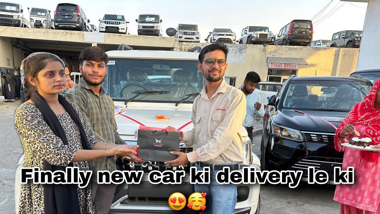 Finally Apni new Car ki delivery le li 🚨||Navratri ka 06 day ||New bolero modified car ||New XUVcar