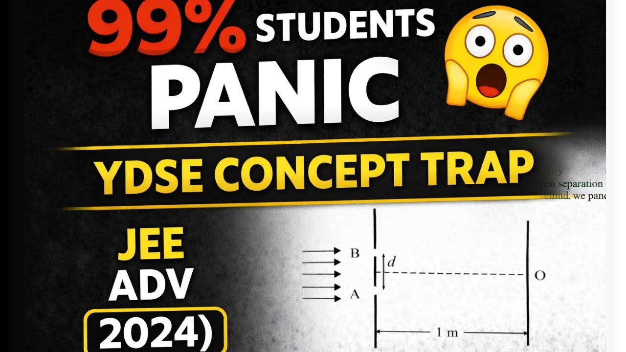 JEE Advanced 2024 YDSE 😱 | 99% Students Misunderstand This Question | Tricky Concept Explained
