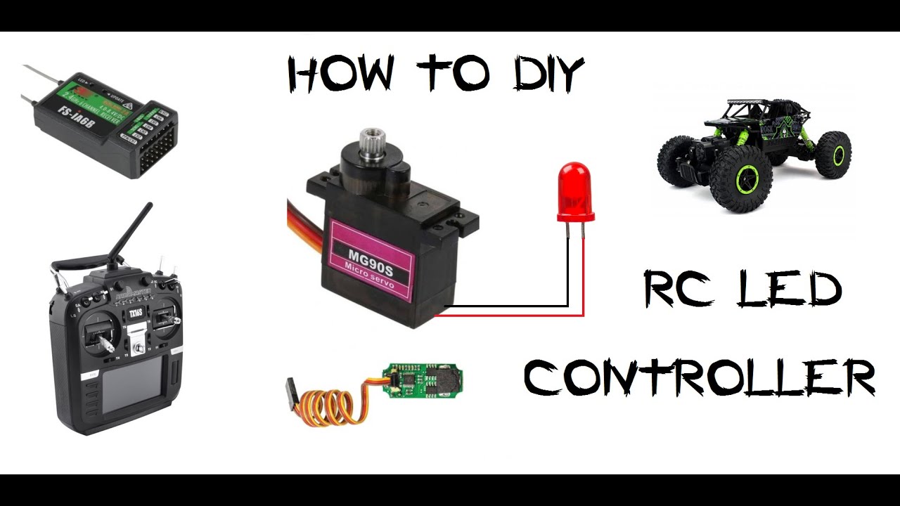 How to DIY RC LED CONTROLLER using old Servos