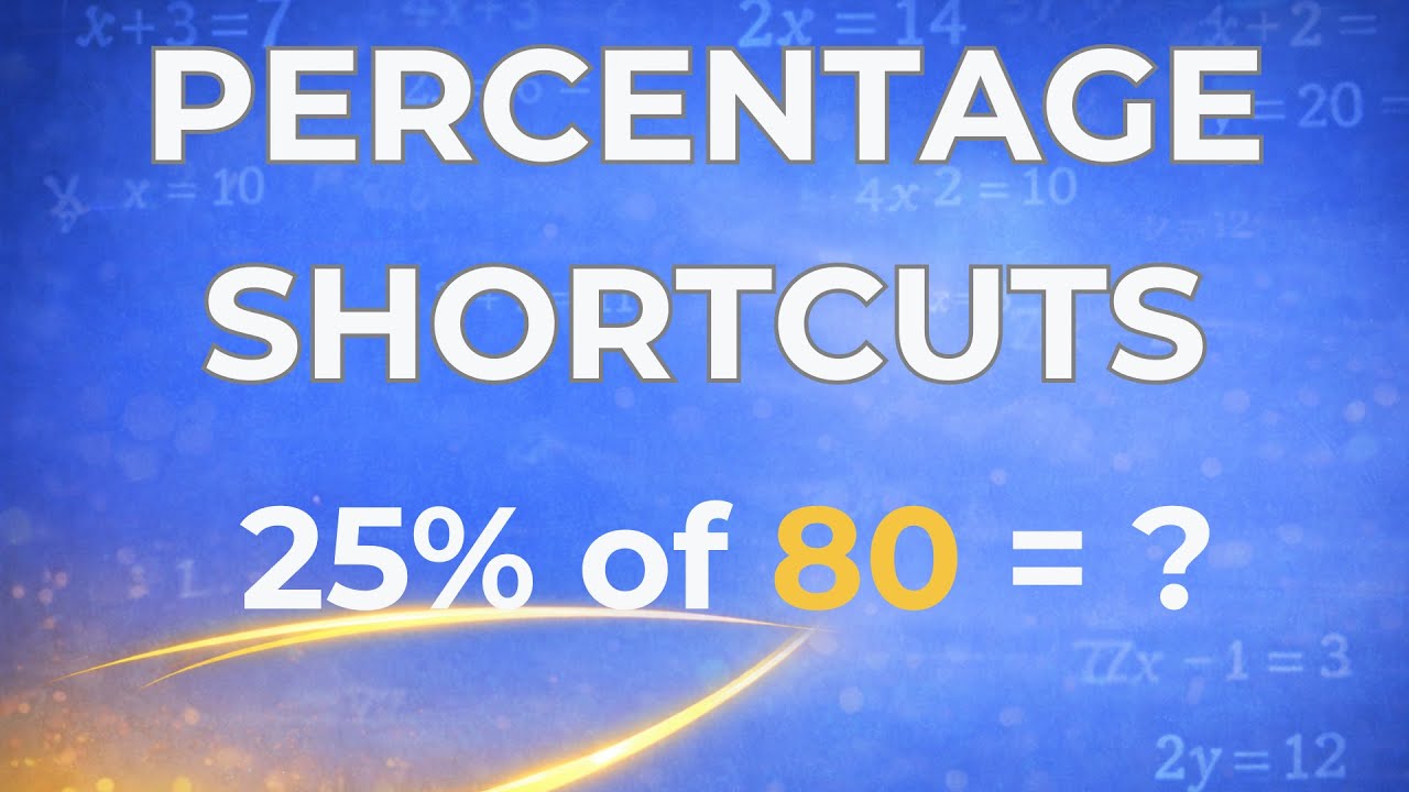 Percentage Shortcuts for LANTITE | Non-Calculator Questions