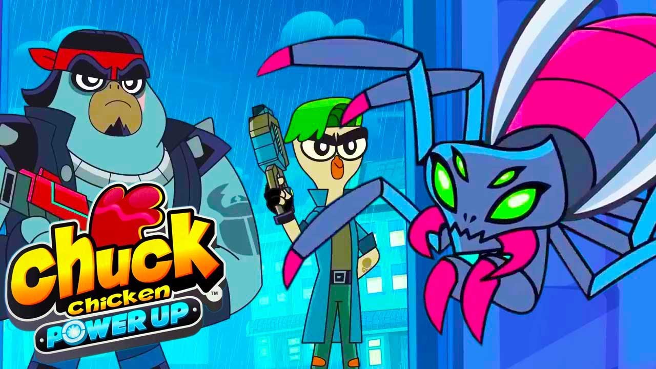 Chuck Chicken Power Up 🐔 Mystery of the night 😱 Superhero cartoons | Super Toons Action Cartoons