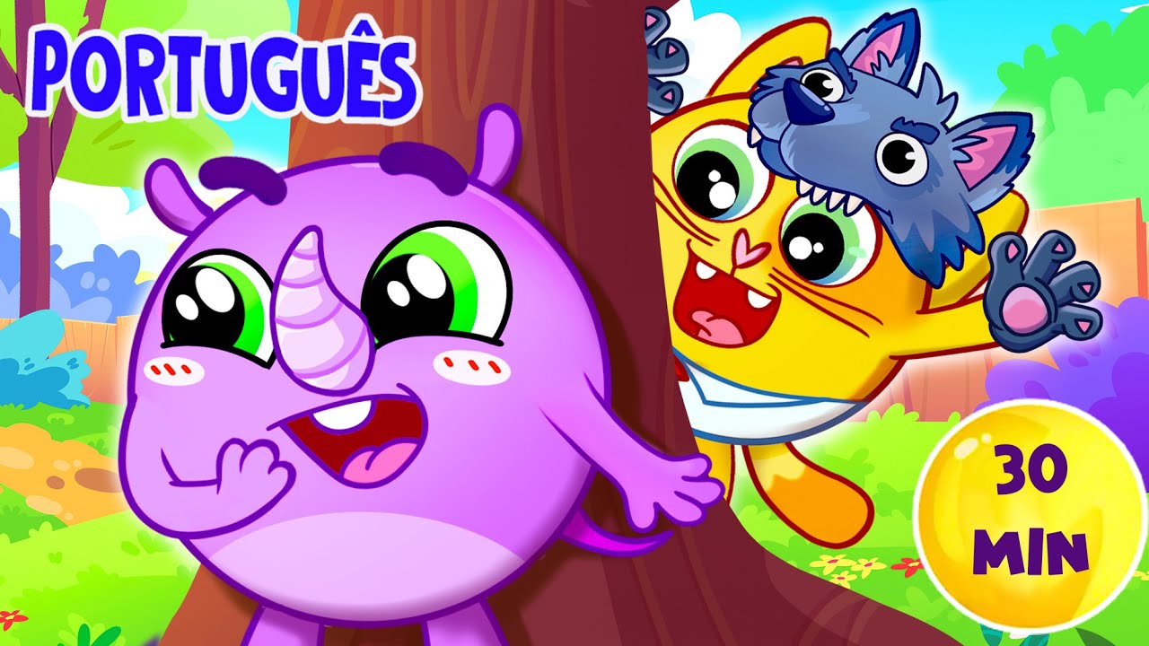 A Canção do Grande Lobo Cinzento 🐺😻| + Melhores Histórias Infantis por Baby Zoo Português 😻🐨🐰🦁