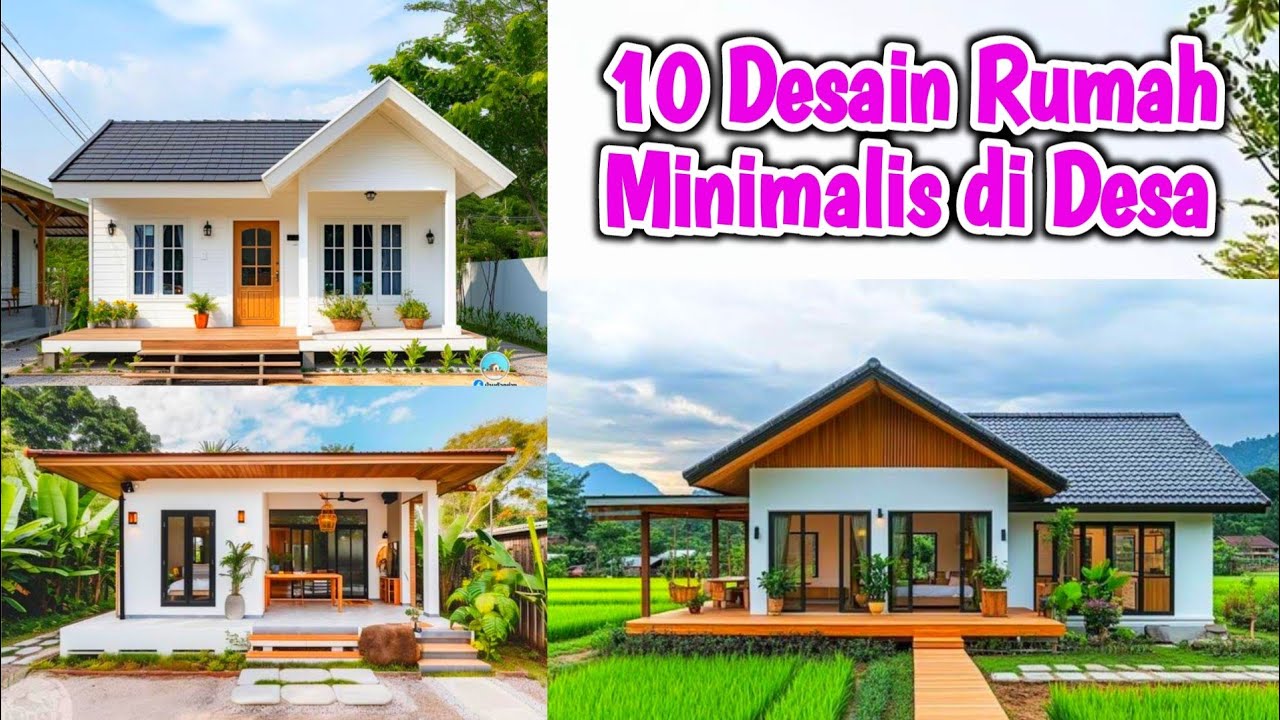 10 Desain Rumah Minimalis di Desa #desainrumahminimalis