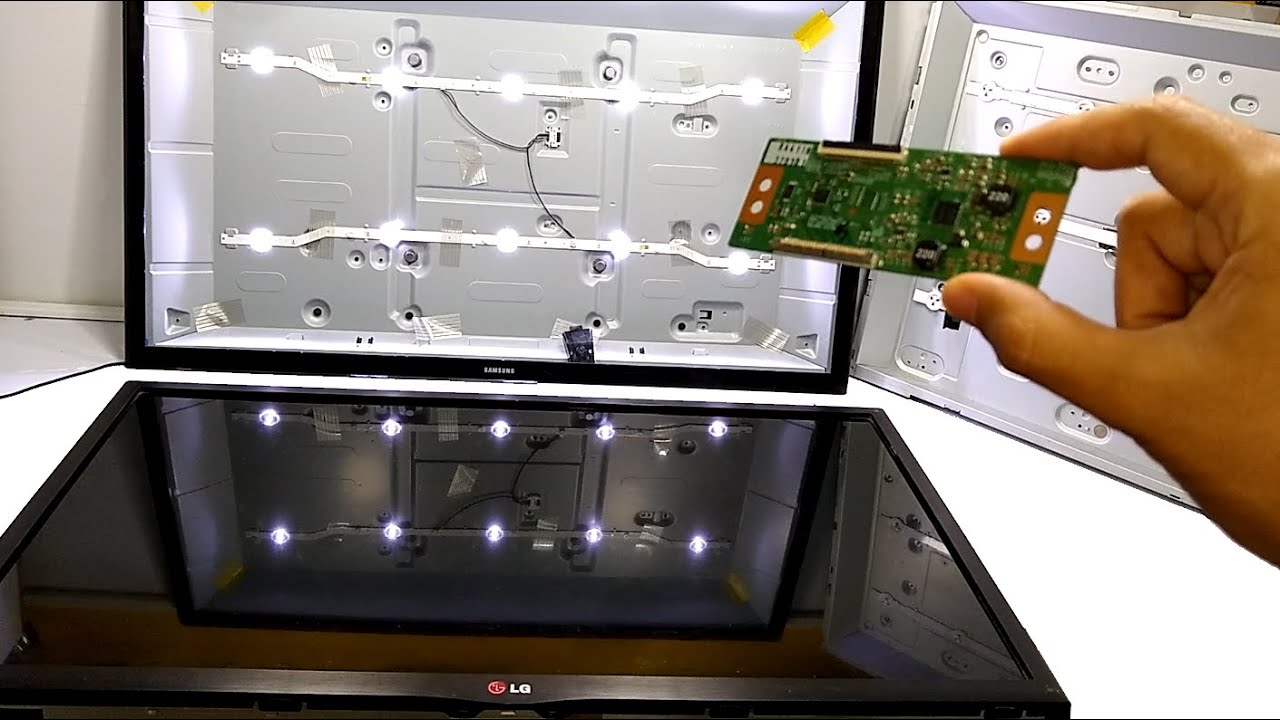 REAPROVEITAR TELAS DE 32 POLEGADAS - LG - SAMSUNG - danifiquei por causa do cabo LVDS - TV PISCANDO