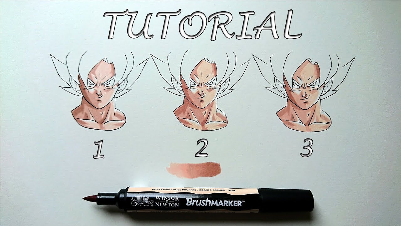 How to colour SKIN - Dragon Ball Art | TUTORIAL