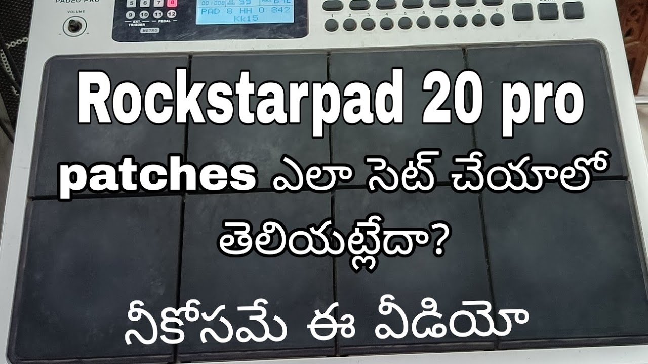 patches ఎలా create చెయ్యాలి How to create new patch 🤔#rockstarpad #dholak #rhythm #drums #church