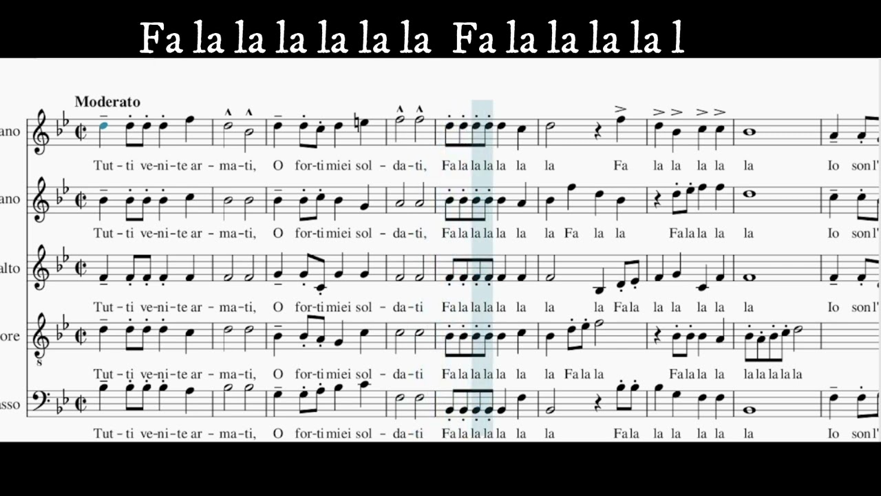 Amor Vittorioso (bass) G.Giacomo Gastoldi 