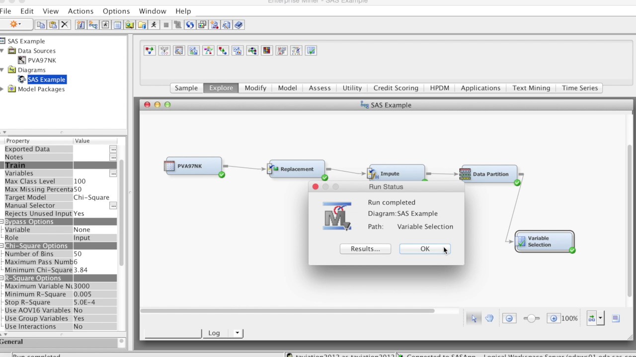 SAS Variable Selection
