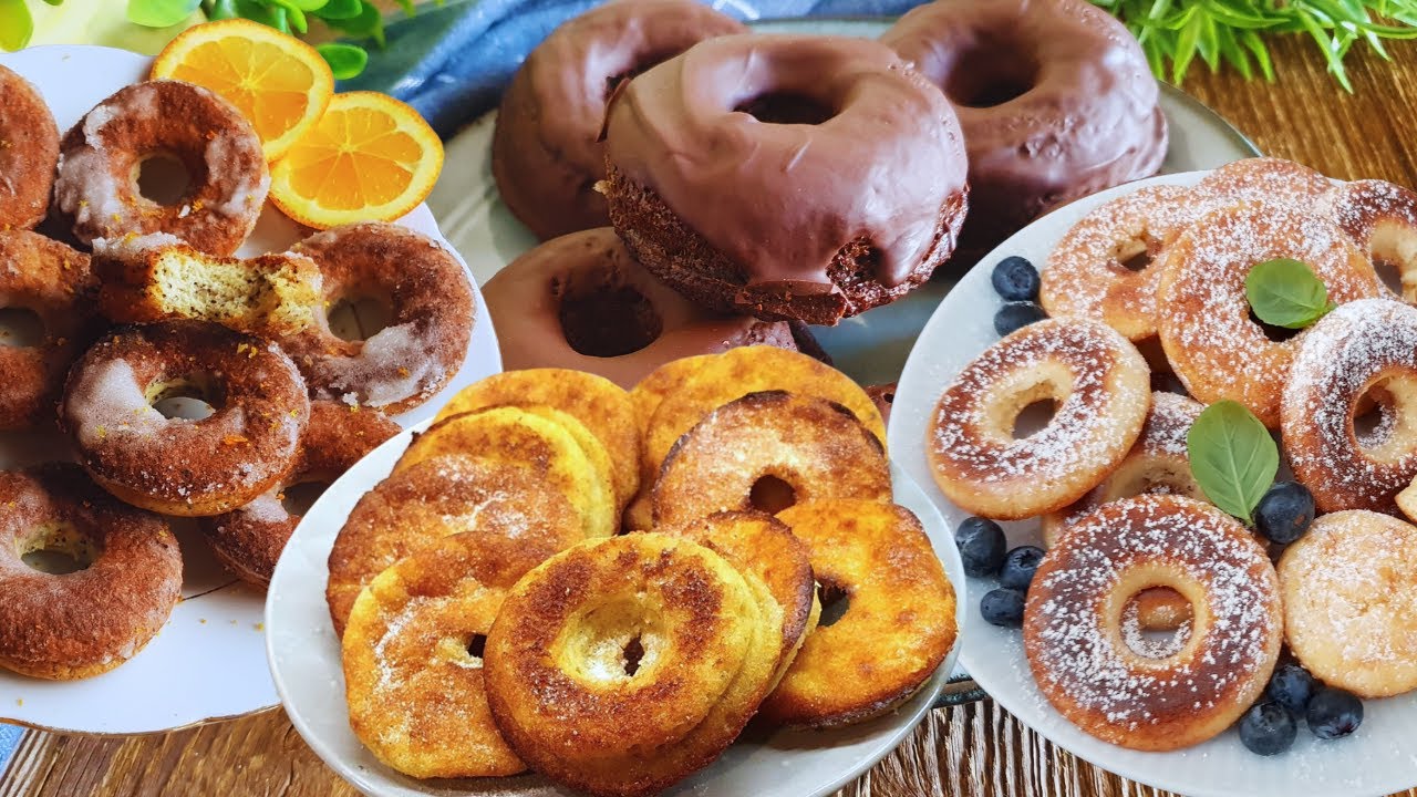 KETO OPONKI x4🍩 | bez nabiału, twarogowe, czekoladowe i maślane