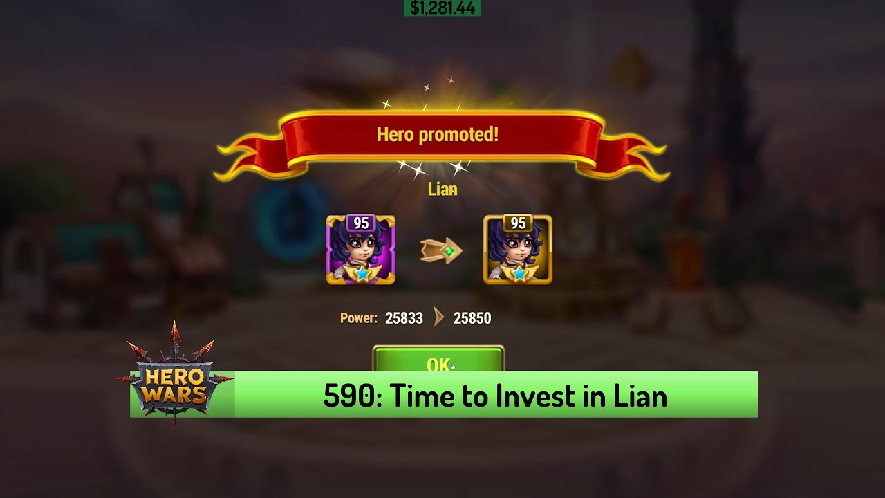 Let's Play Hero Wars 590: Getting Lian to Orange Rank and More River of Sakura Petals Quests