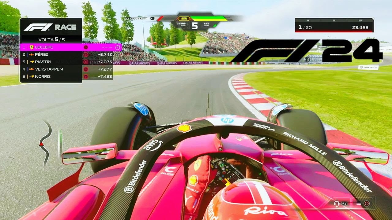 F1 2024 PS4 GAMEPLAY | CHARLES LECLERC | FERRARI | SUZUKA | GP DO JAPÃO