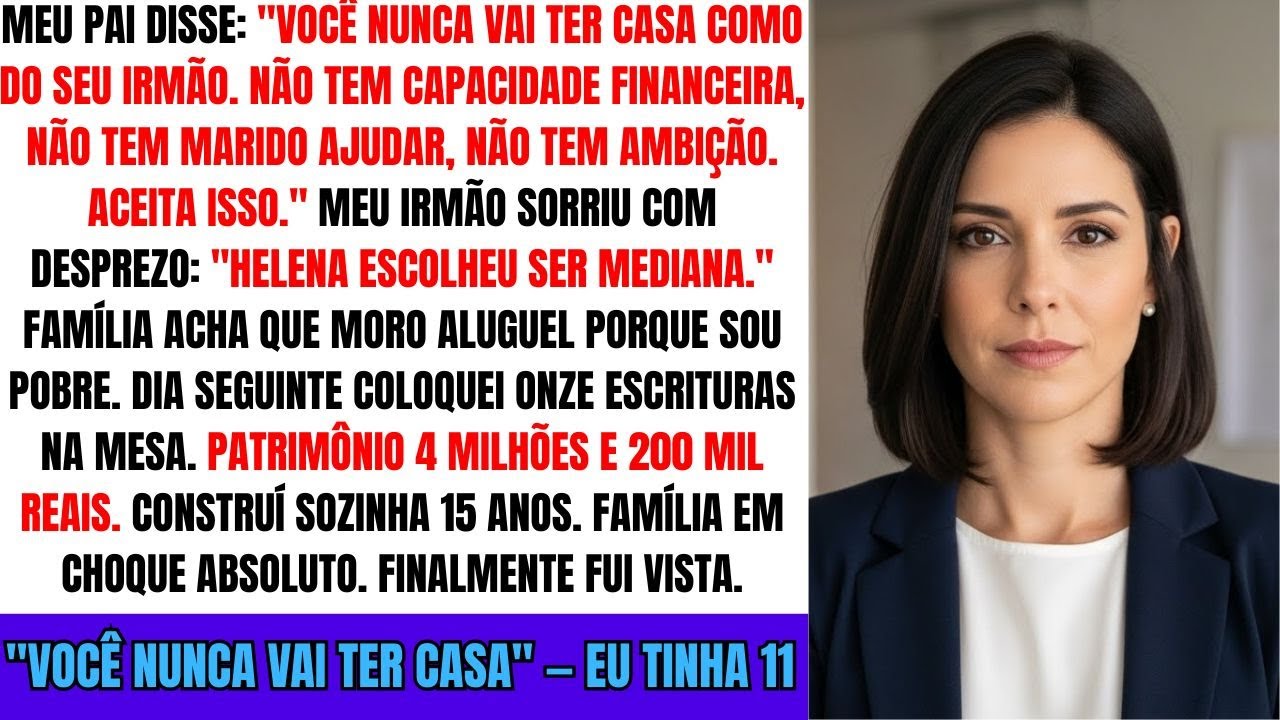 Meu Pai Disse: "Você Nunca Vai Ter Uma Casa Como A Do Seu Irmão" — Meu Irmão Sorriu Com Desprezo