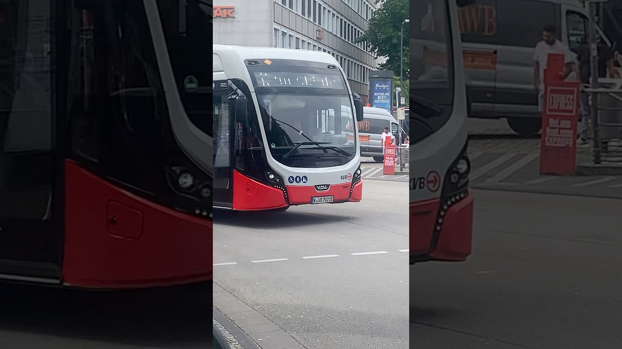 Ausfahrt Linie 153 bester 7000er Bus der KVB #k&ouml;ln #kvb #bus #gulesialt