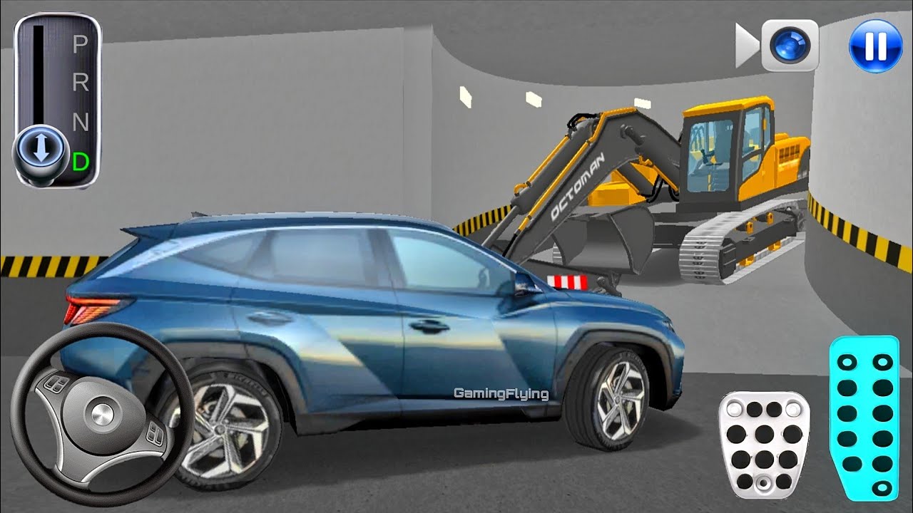 New Tucson car Stuck in Parking Garage - 3D Driving Class - 3D Driving Class Game - Car Game
