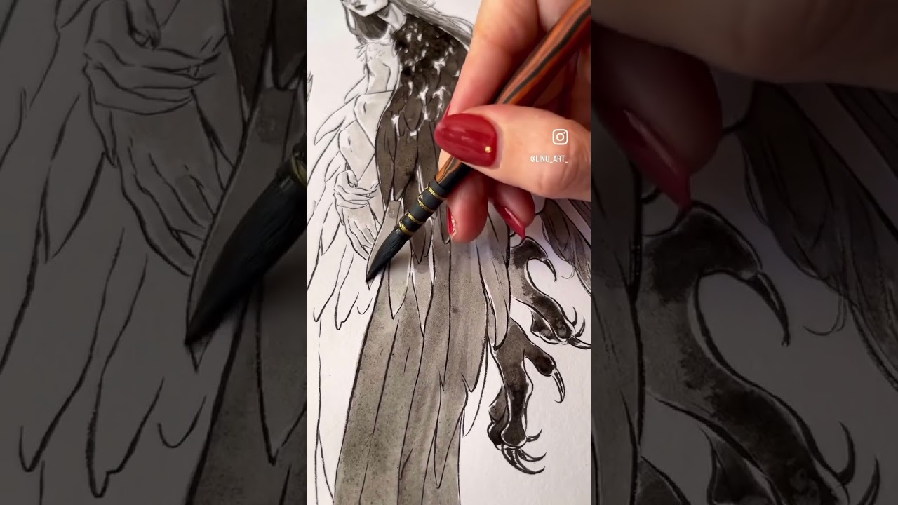 Painting the wings
