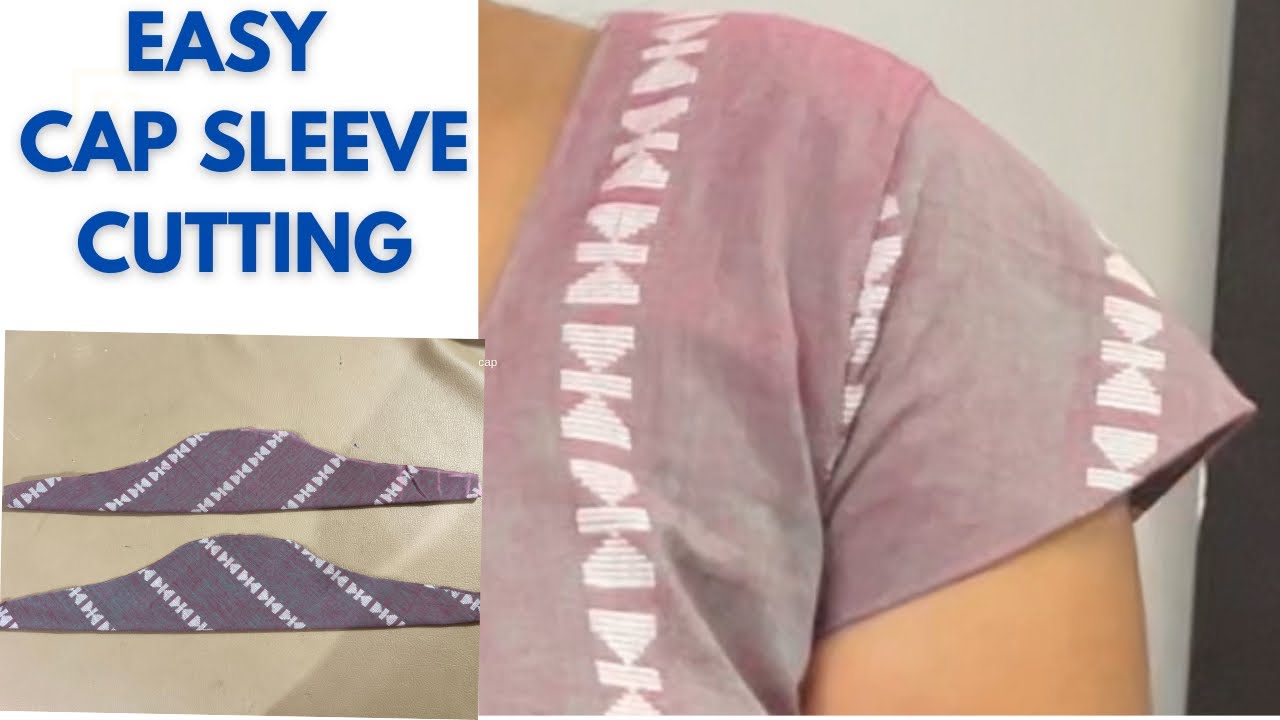 Easy cap sleeve cutting method ✂️|എളുപ്പത്തിൽ ഒരു cap sleeve ചെയ്യാം|malluz express stitching