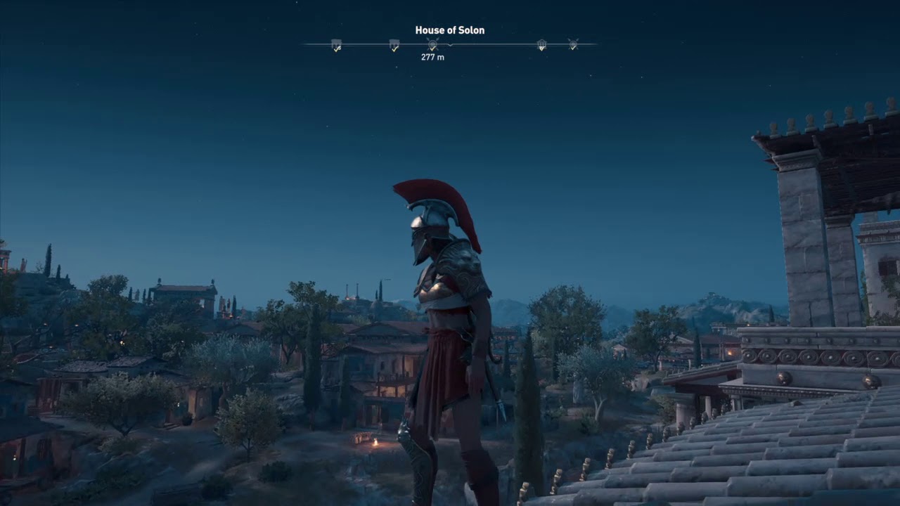 Assassin's Creed Odyssey ~ Athens Night Time Free Roam & Stealth Kills