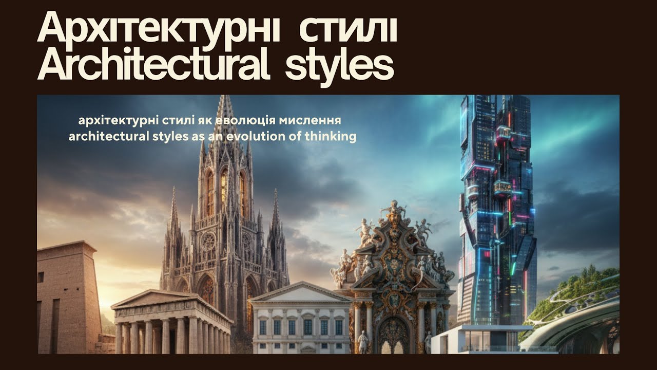 Архітектурні стилі як еволюція мислення