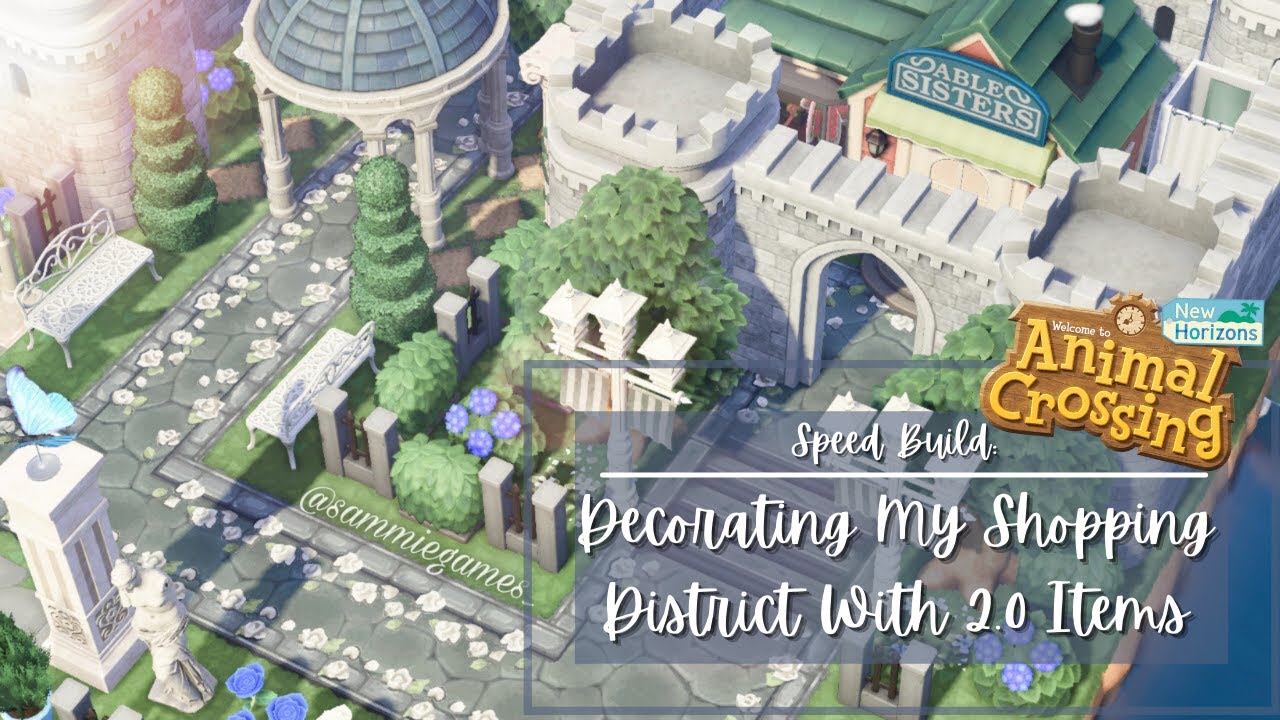 Castle Build Shopping District | Animal Crossing New Horizons | Speed Build