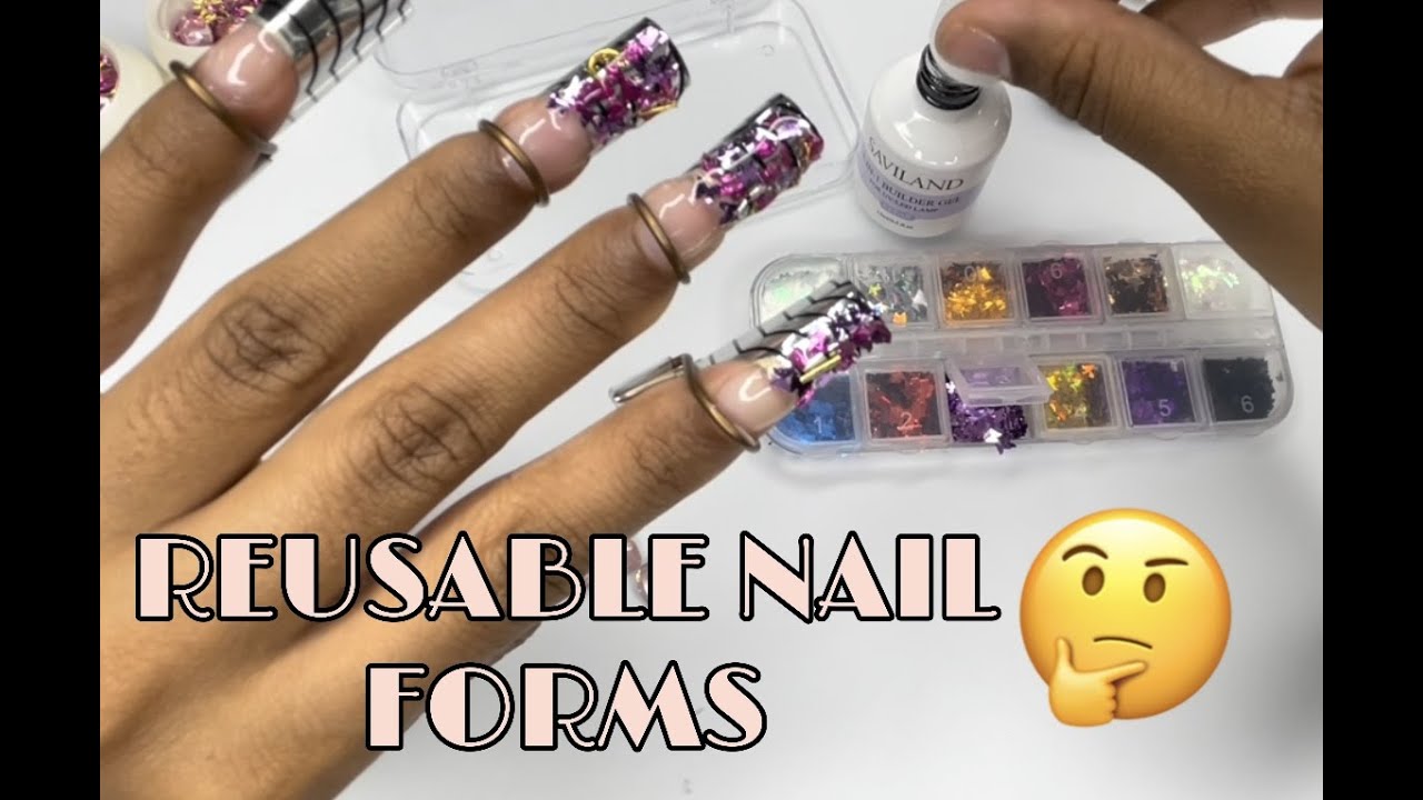 Encapsulated Nails using Saviland Builder Gel & Reusable Nail Forms| Beginner Friendly Tutorial