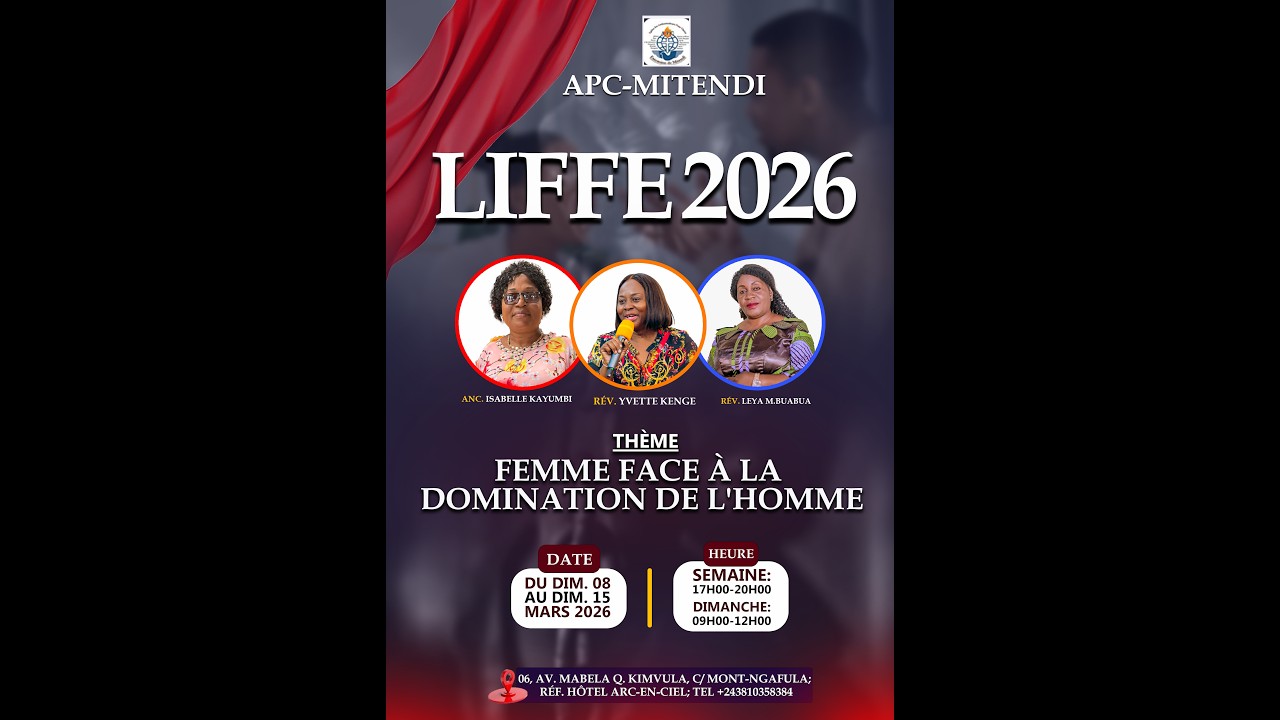 APC - MITENDI Tv Live Stream: LIFFE 2026: Culte de Dimanche 08 Mars 2026 ORACLE :  