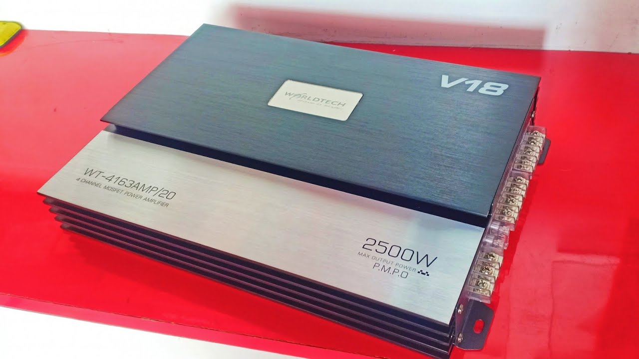 Worldtech 4 channel amplifier unboxing and review in Hindi | best 4 channel amplifier for car 2021