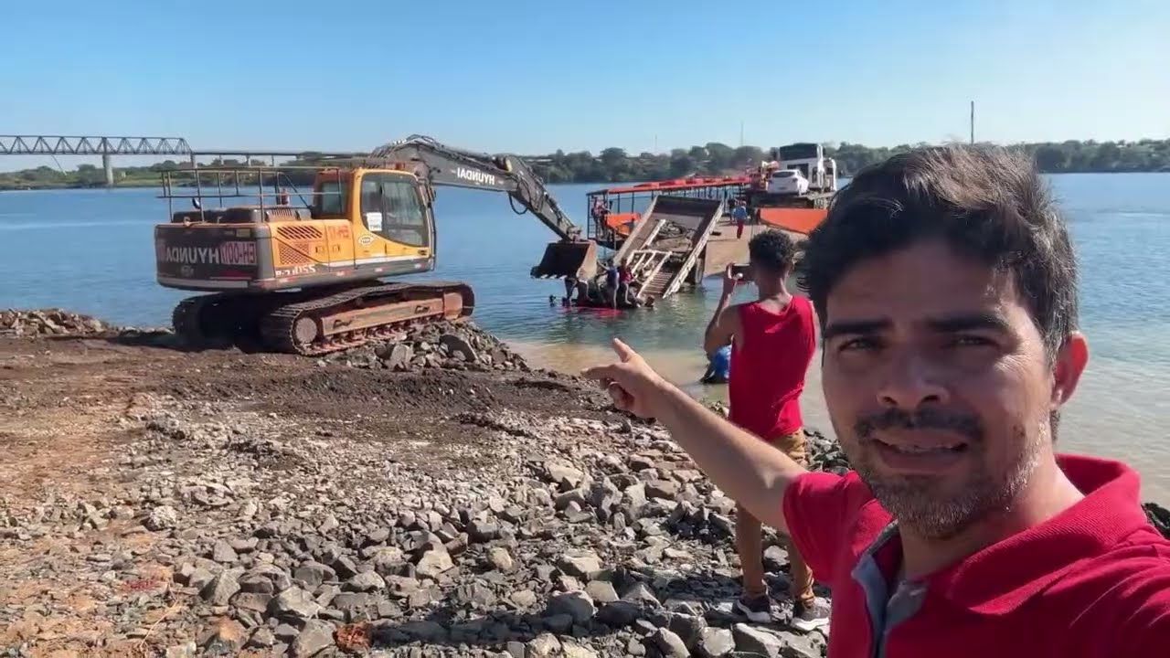 PARTE 02 | RETIRADA DO 2 CAMINHAO QUE CAIU DA BALSA NO PORTO DO MERRÊ | AGUIARNÓPOLIS TOCANTINS