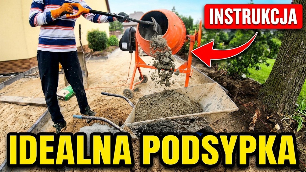 Jak zrobić podsypkę piaskowo - cementową.  (ZRÓB TO SAM)