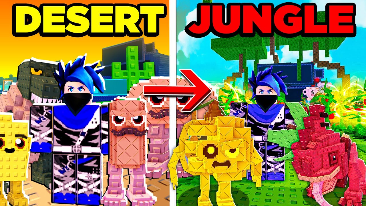 FINALMENTE COMPLETEI O NOVO BIOMA DA SELVA NO PLANTS VS BRAINROTS!