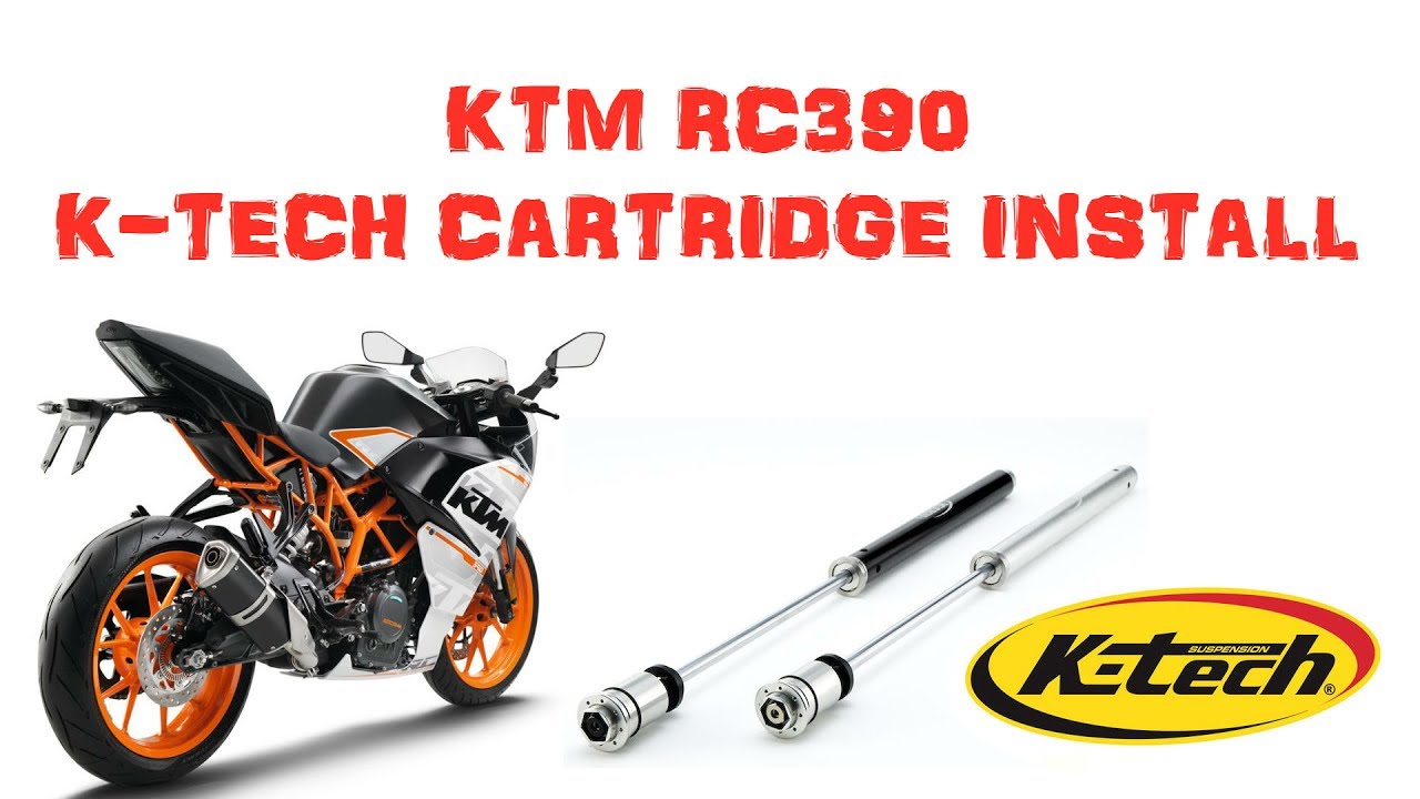 KTM RC390 K-Tech Fork Cartridge Kit install
