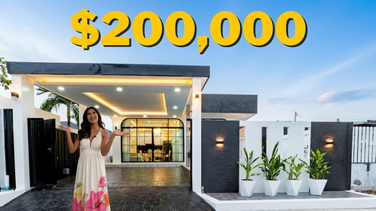 Эта вилла в Паттайе всего за 200 000 долларов?! (3 спальни, 4 ванные комнаты, собственный бассейн...