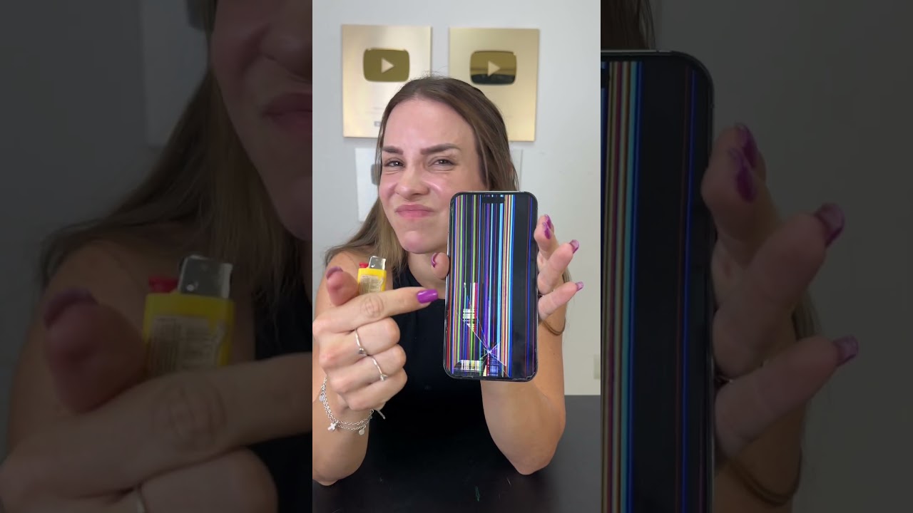 Fixing phone with lighter