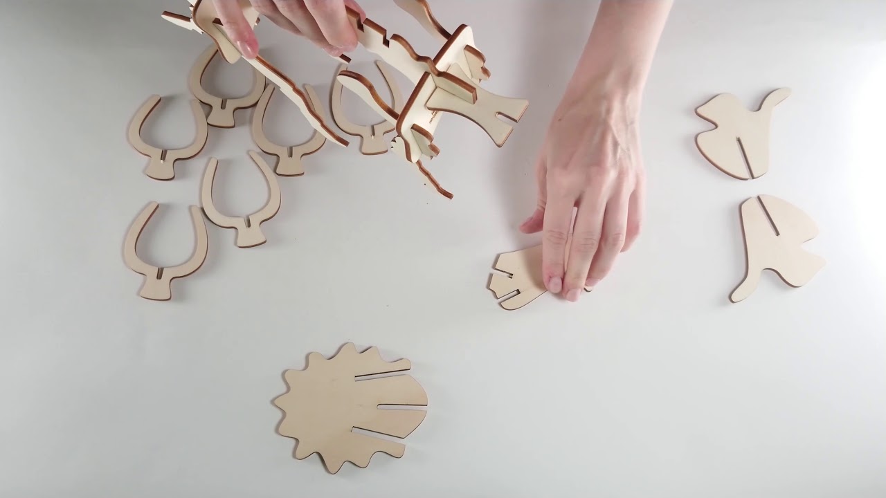 TRICERATOPS WOODEN PUZZLE DIY TUTORIAL by NATURART