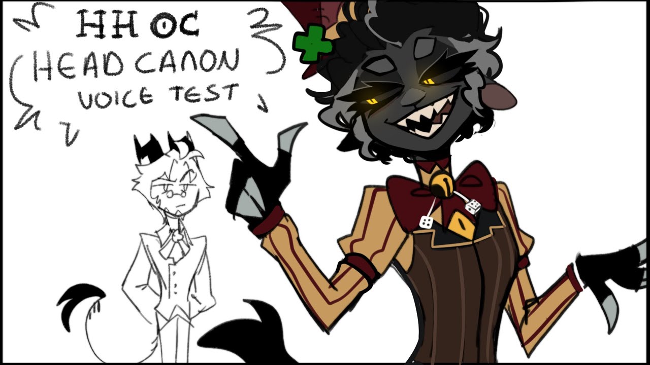 I did a headcanon voice test for my HazbinHotel OC