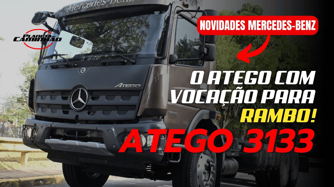 MERCEDES-BENZ APRESENTA O ATEGO 3133, COM CUBO REDUTOR E SUSPENSÃO DO AROCS!