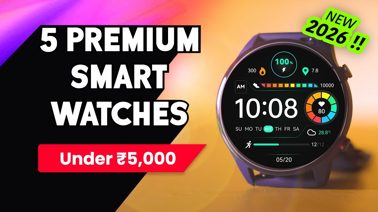 [2026] Best Smartwatch Under ₹5000 in India 🔥 Top 5 Premium Smartwatches For Men and Women