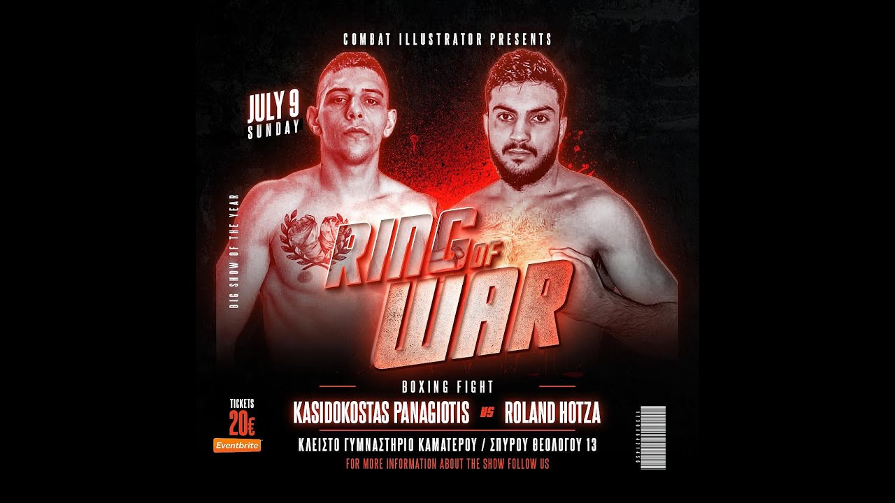 Ring OF War 1 Kasidokostas Panagiotis vs  Roland Hotza   Full Fight