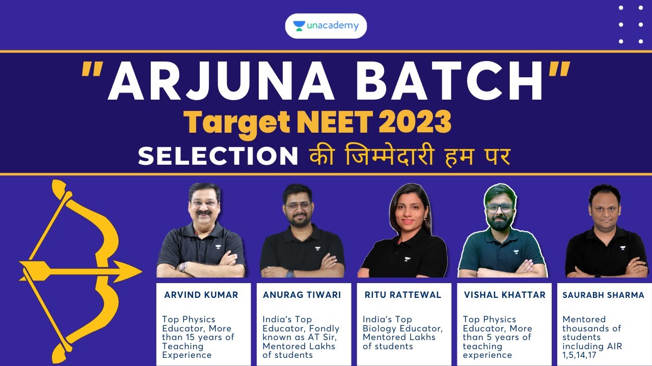 Arjuna Batch | Target NEET 2023 | The responsibility of selection is on us